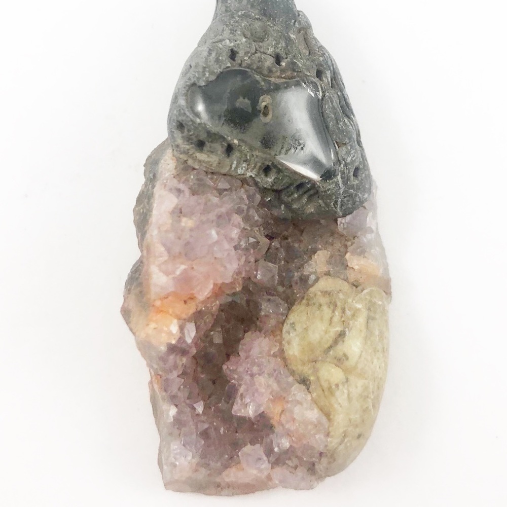 Raw gemstone necklace from India